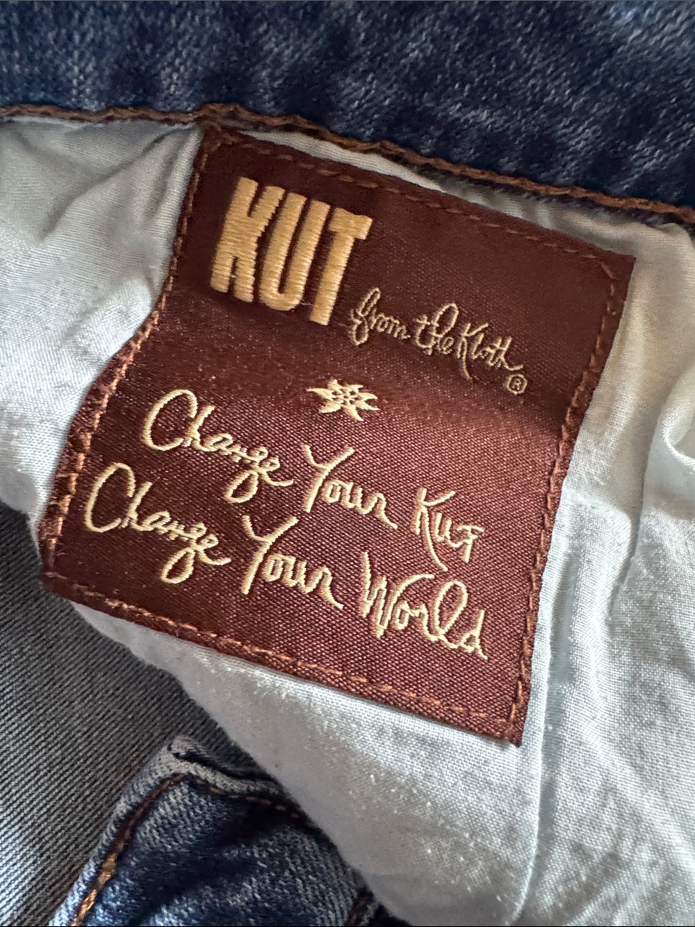 Kut from the Kloth Blue Boyfriend Denim Shorts - Picture 3 of 5